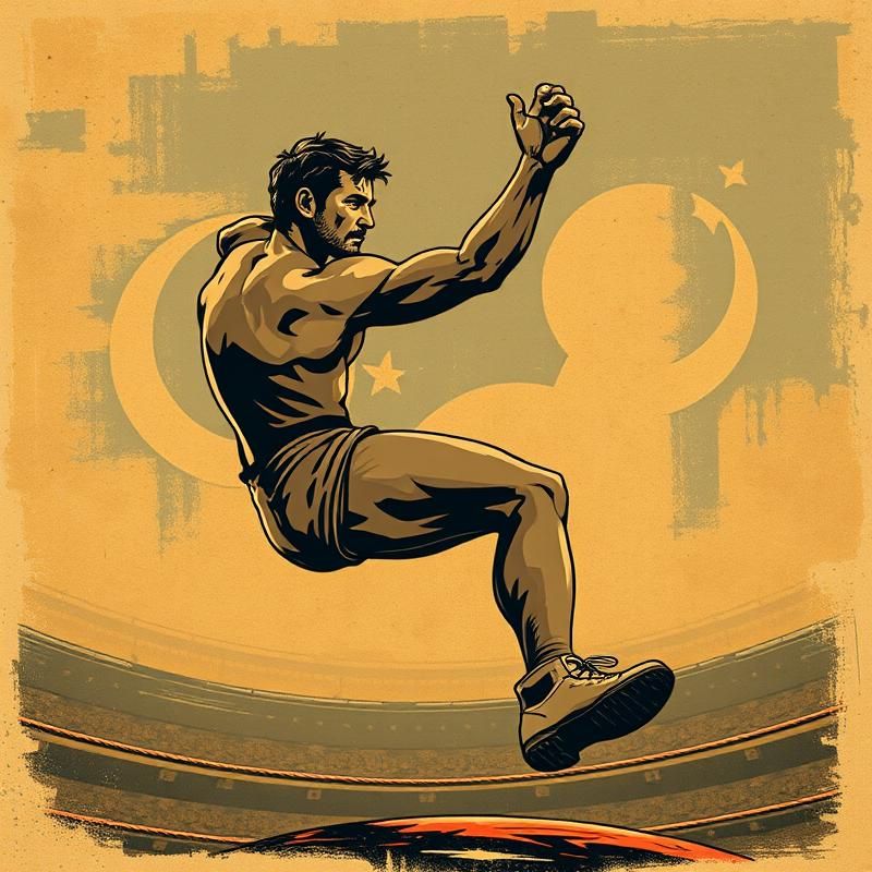 vintage poster style AI art