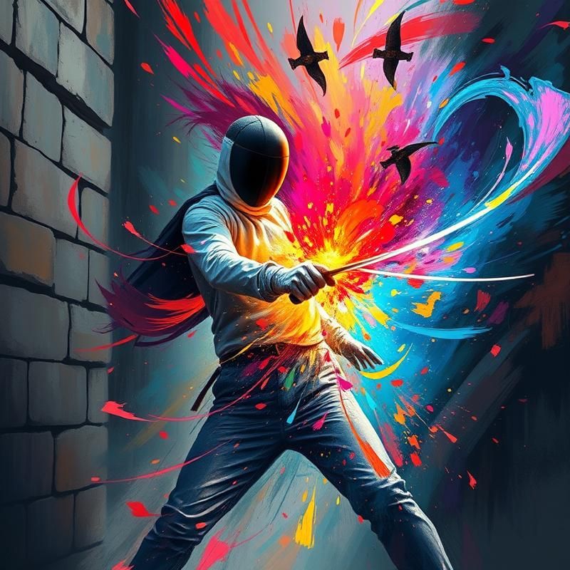 abstract style AI art