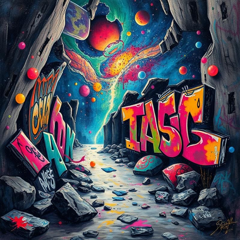 graffiti style AI art