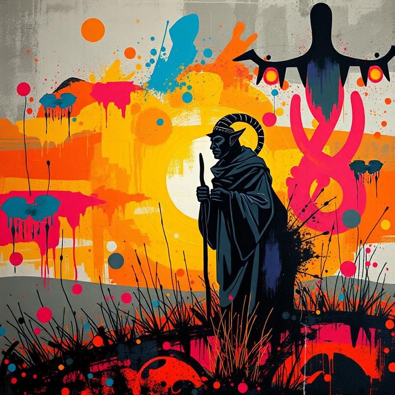 graffiti style AI art