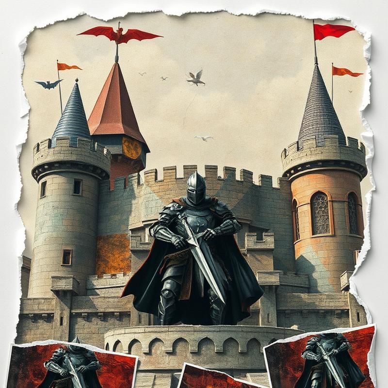 collage style AI art