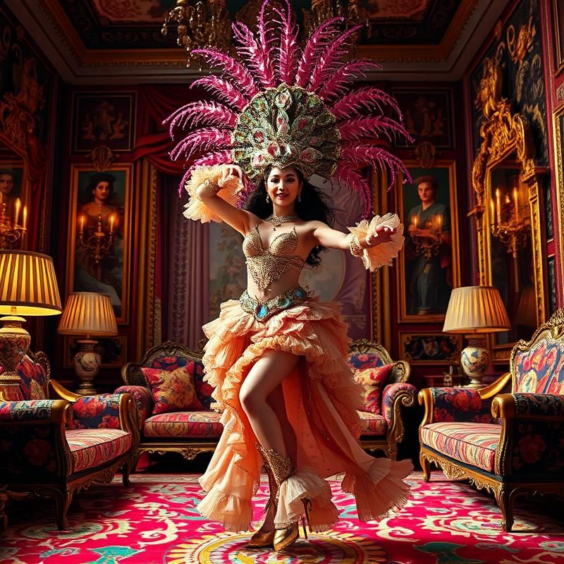 maximalist style AI art