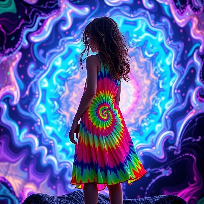 psychedelic style AI art