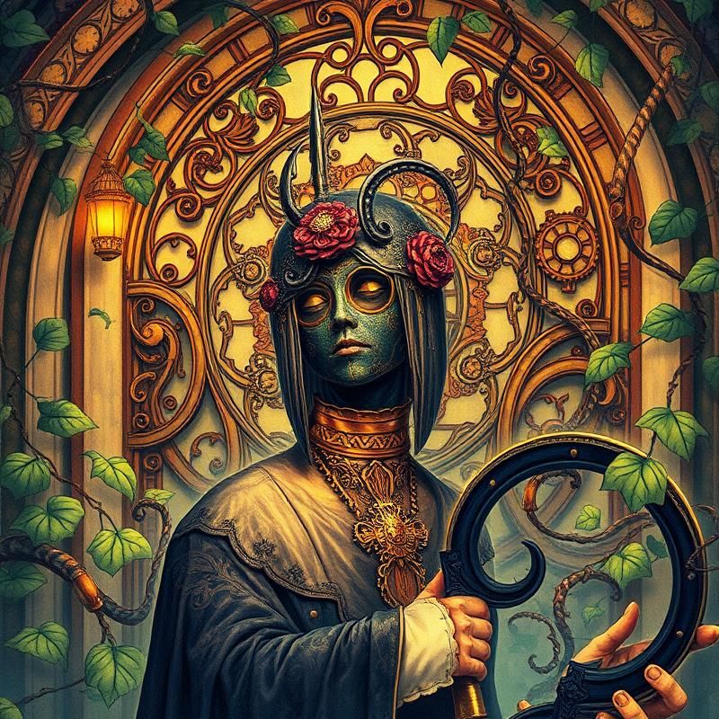 art nouveau style AI art
