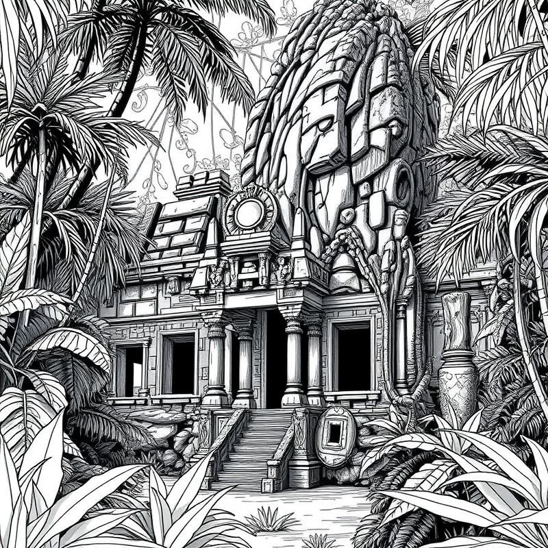 line art style AI art