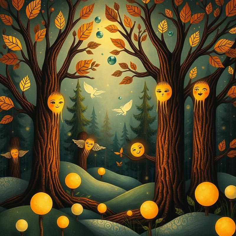 folk art style AI art