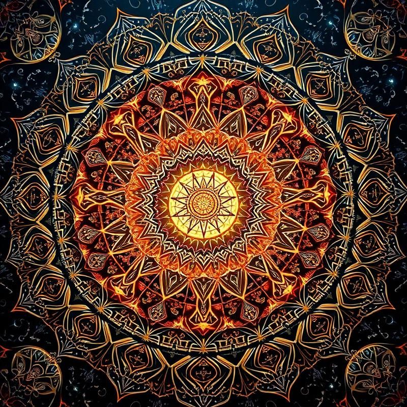 mandala style AI art