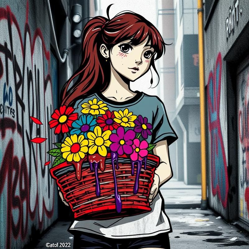 graffiti style AI art