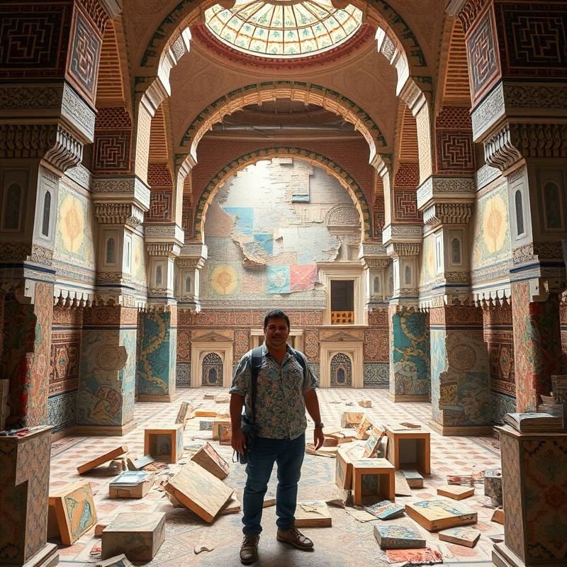 post-modernist style AI art