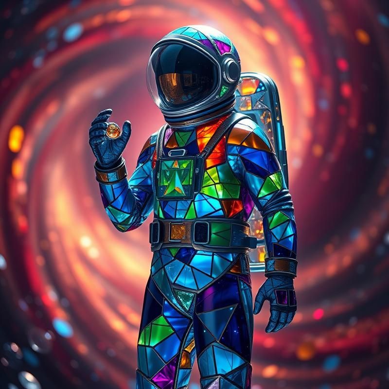 stained glass style AI art