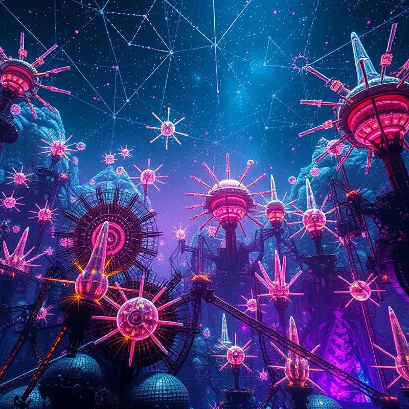 holographic style AI art