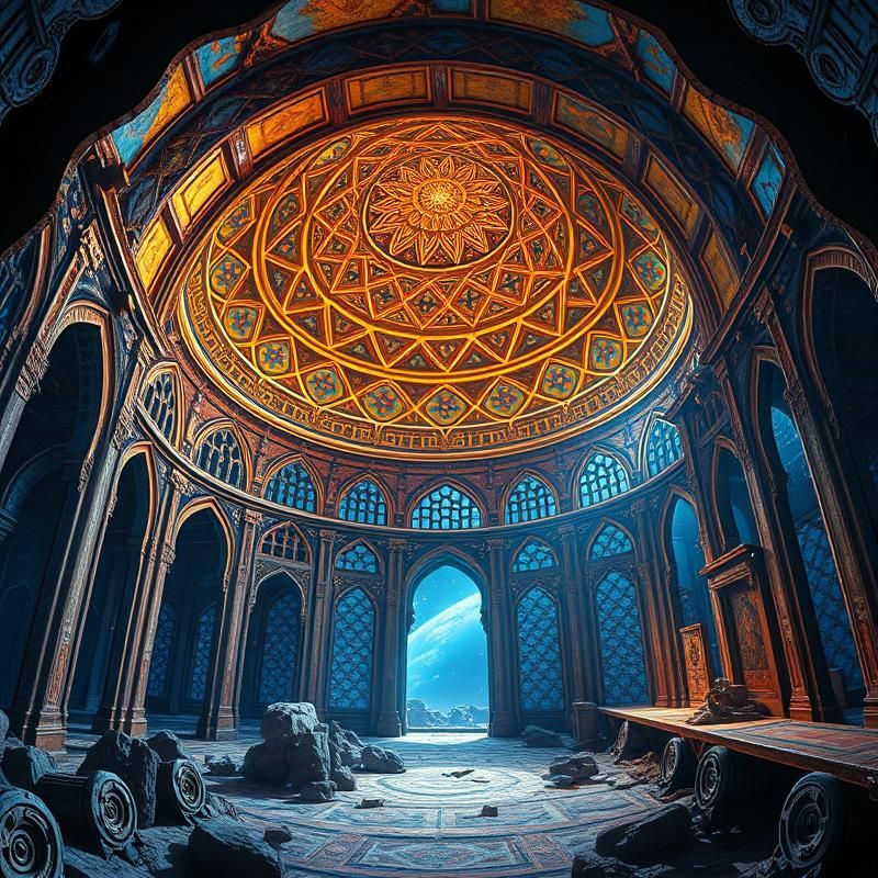 islamic art style AI art