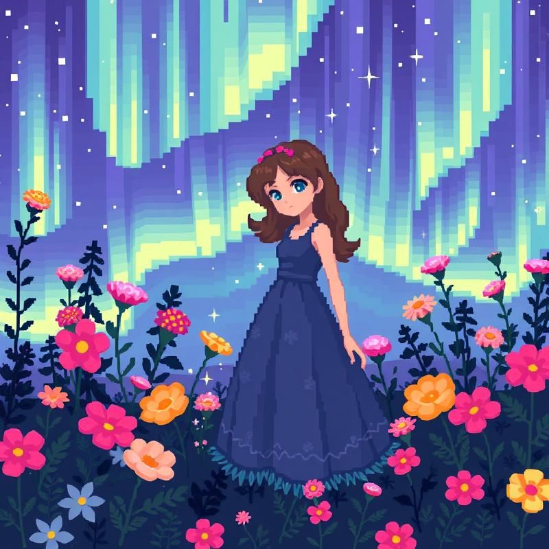 pixel art style AI art