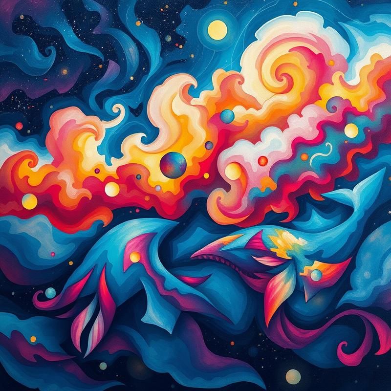 abstract style AI art