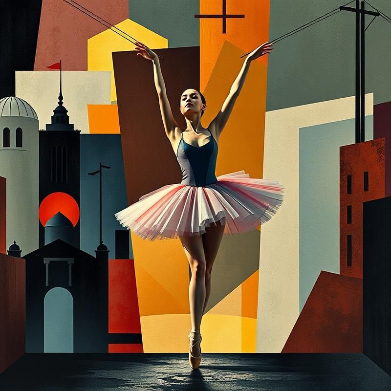 constructivist style AI art