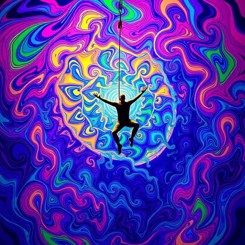 psychedelic style AI art