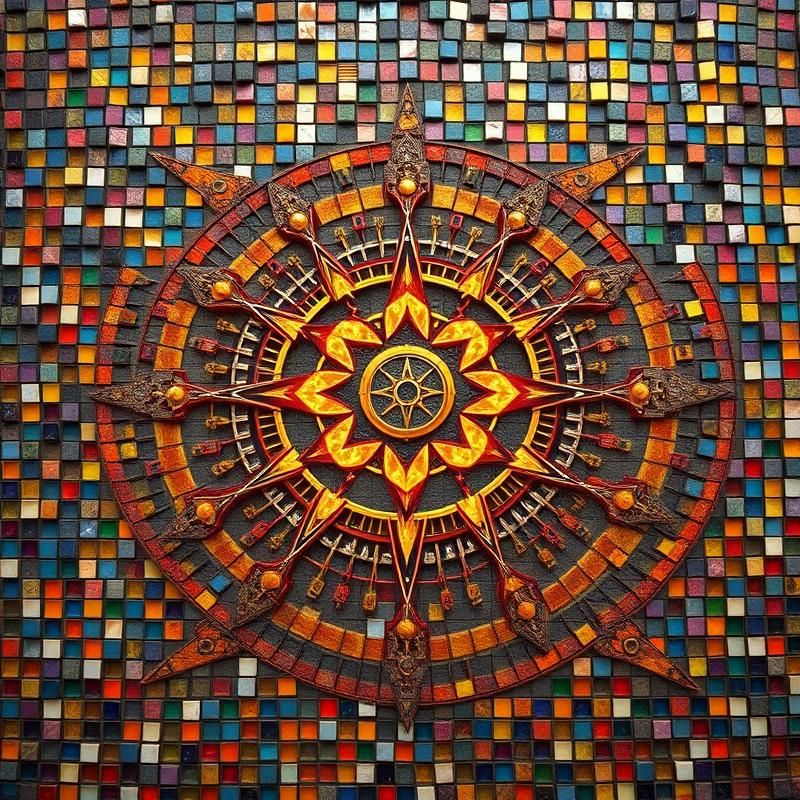 mosaic style AI art