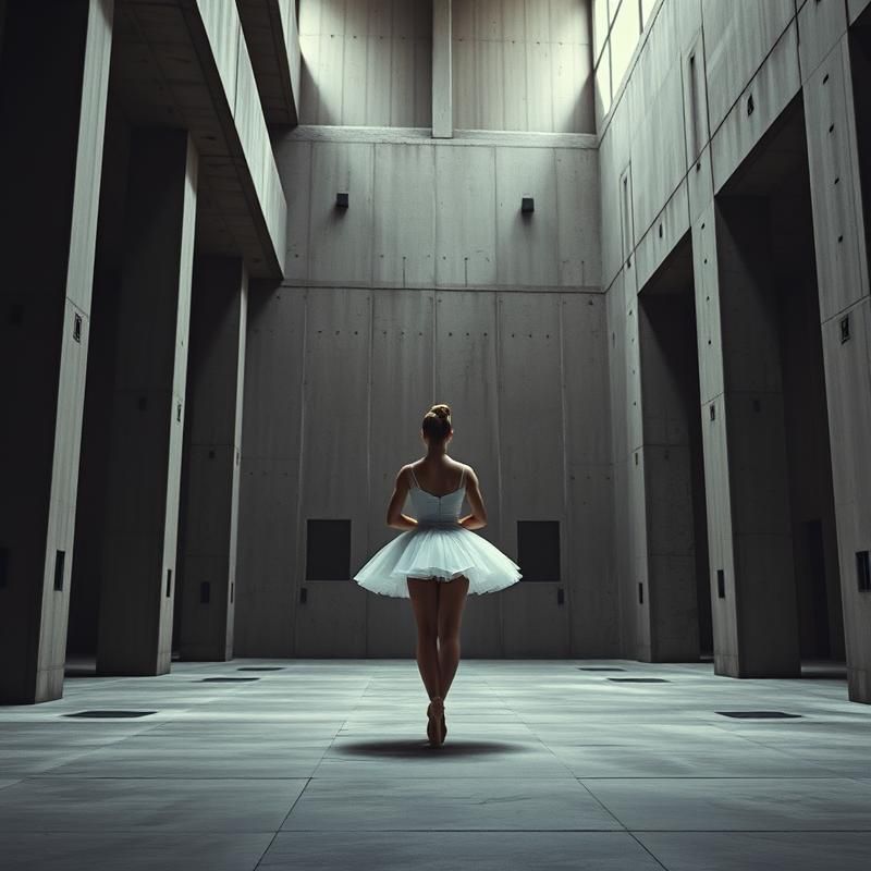 brutalist style AI art