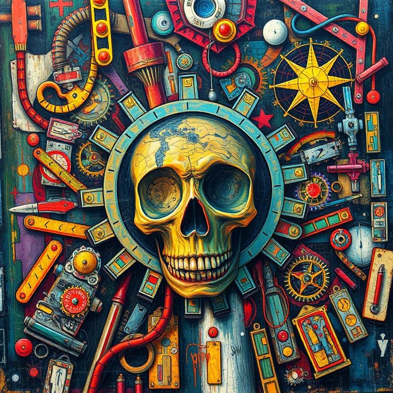 art brut style AI art