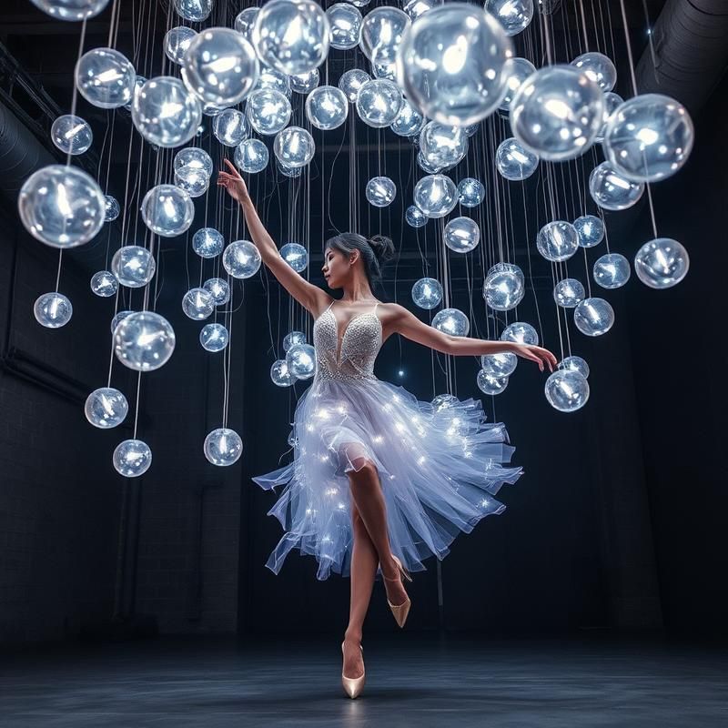 installation art style AI art