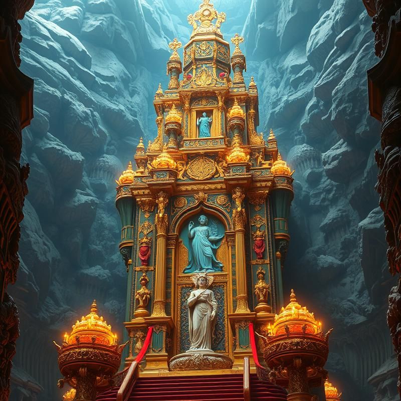 maximalist style AI art