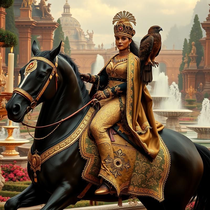 maximalist style AI art