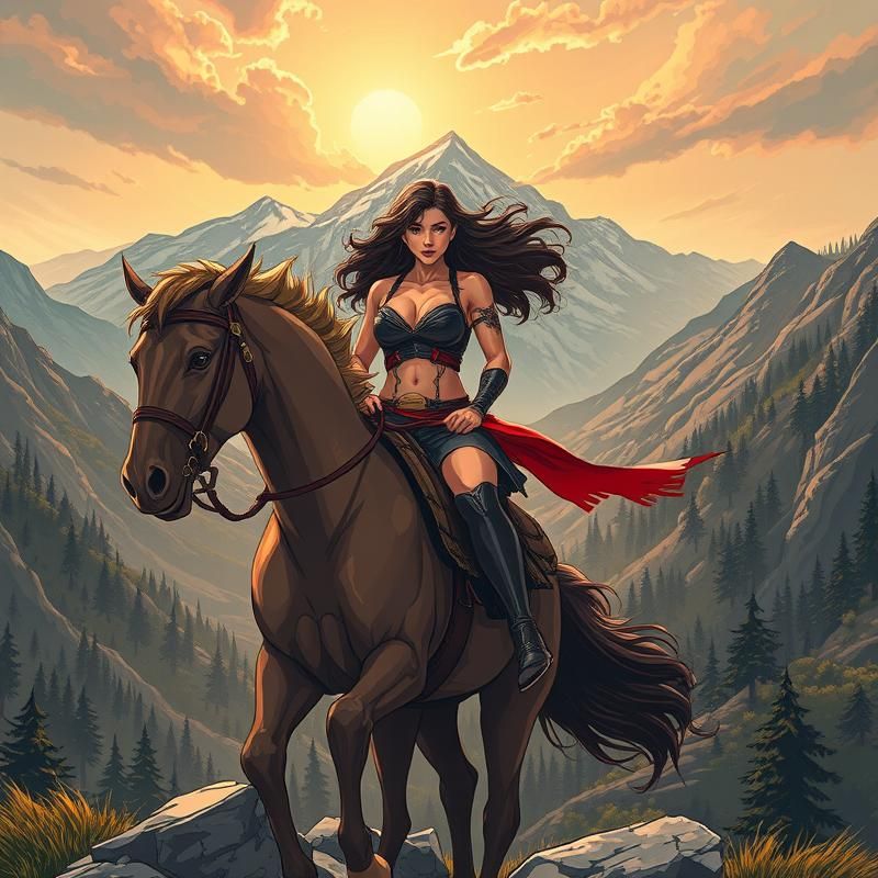 comic book style AI art