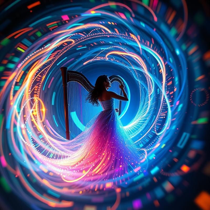 kinetic art style AI art