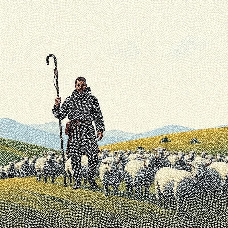 pointillism style AI art