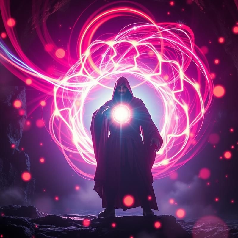 light painting style AI art