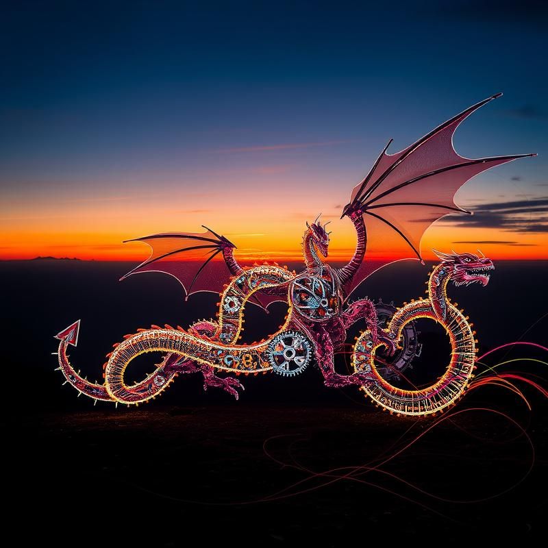 light painting style AI art