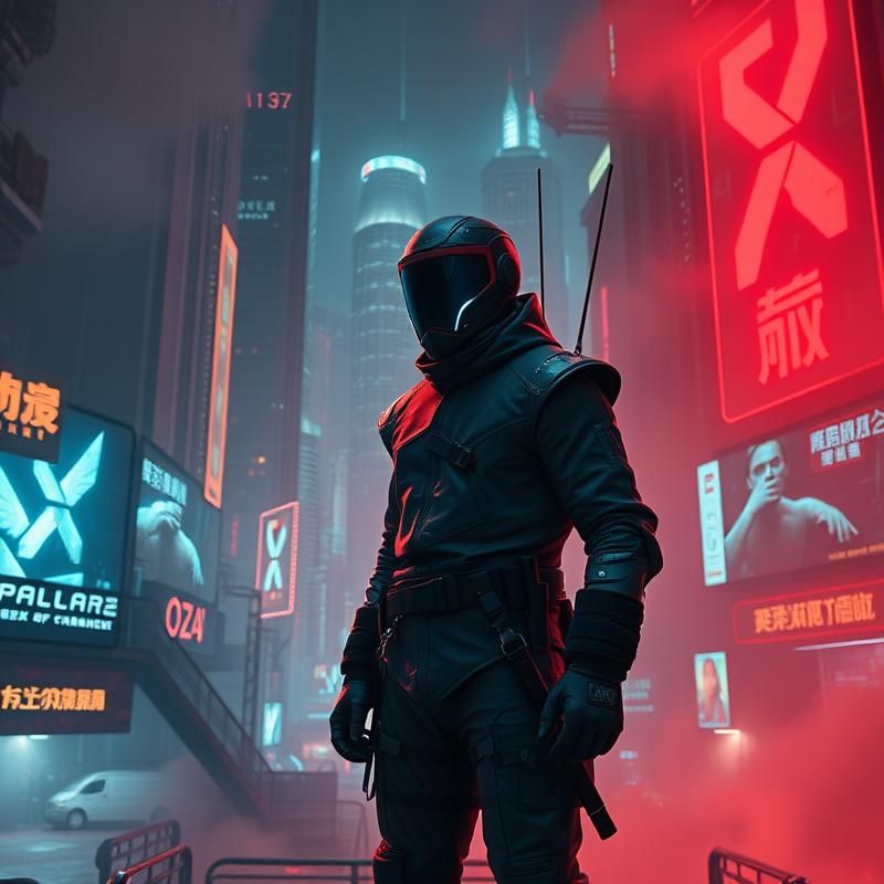 cyberpunk style AI art
