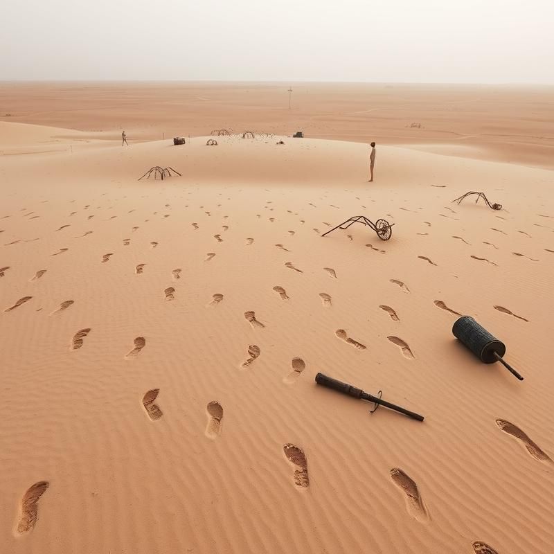 land art style AI art