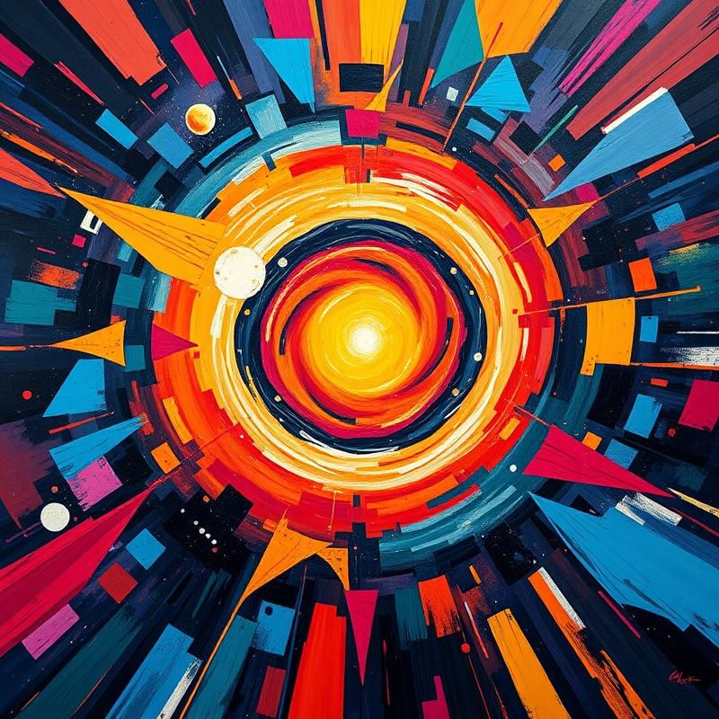 suprematist style AI art