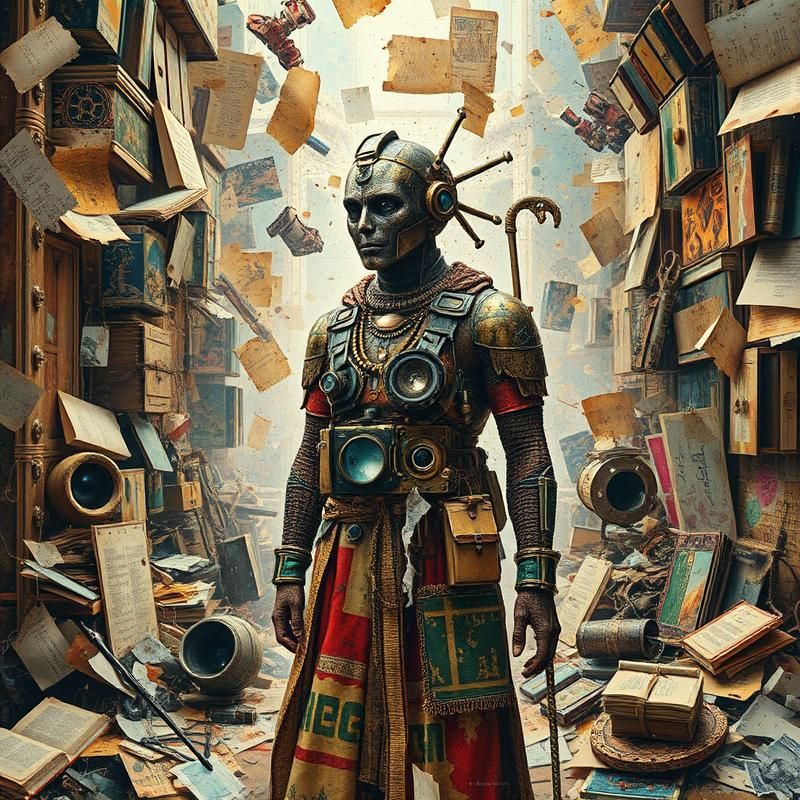 post-modernist style AI art