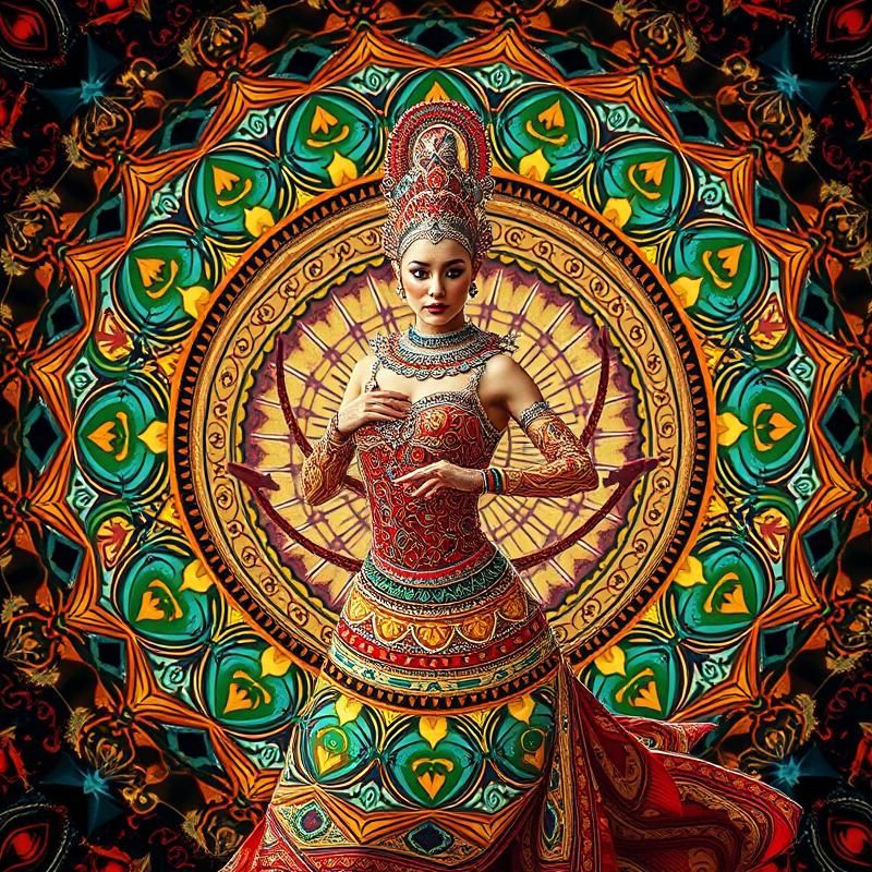 mandala style AI art