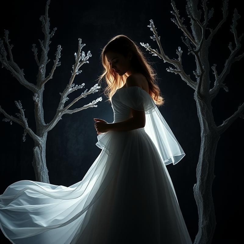 chiaroscuro style AI art