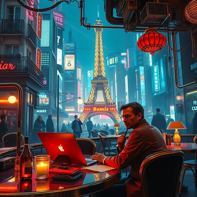 sci-fi art style AI art