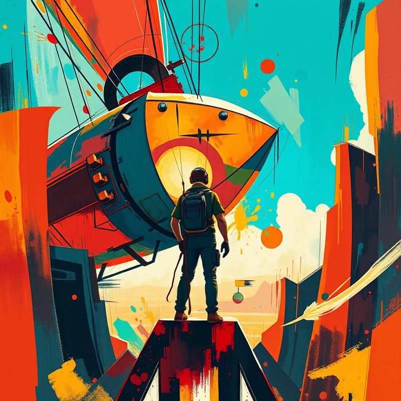 suprematist style AI art