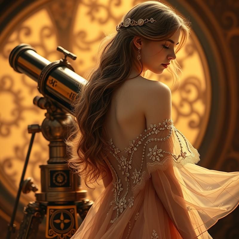 art nouveau style AI art