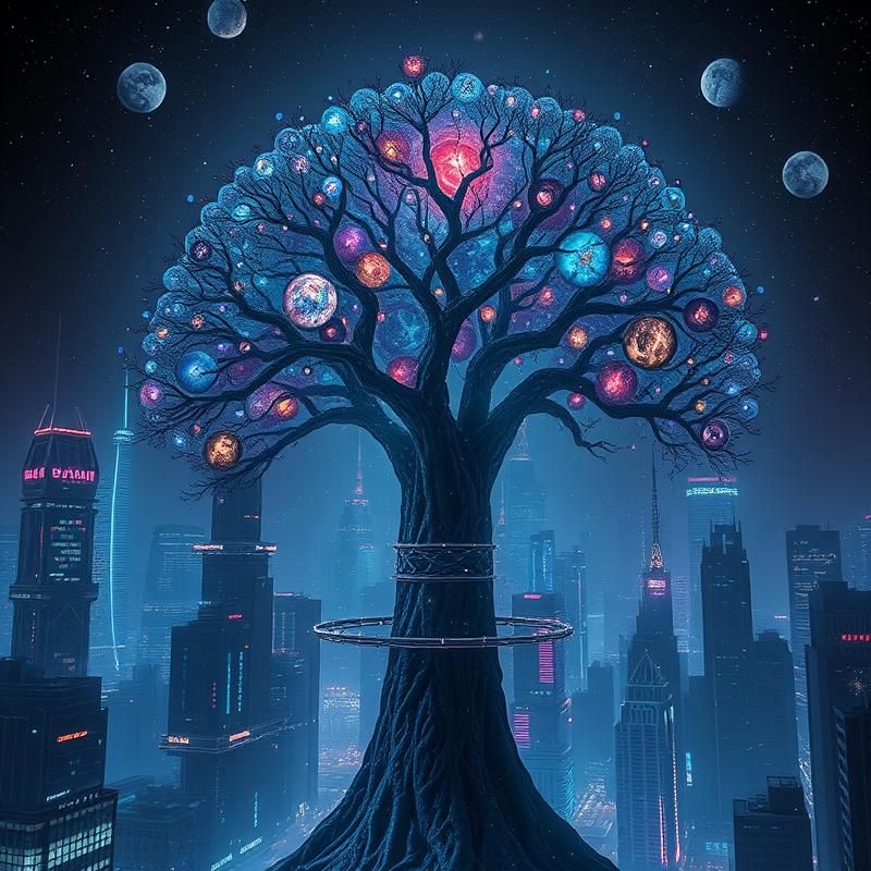 cyberpunk style AI art