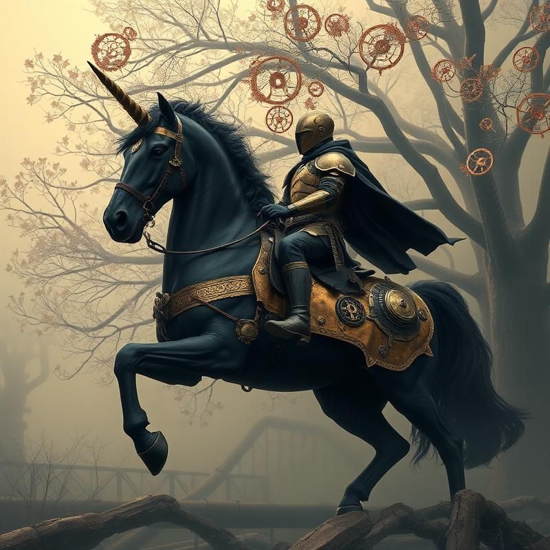 steampunk style AI art