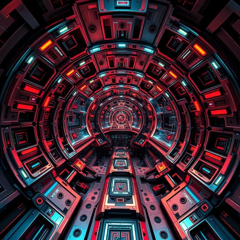 fractal art style AI art