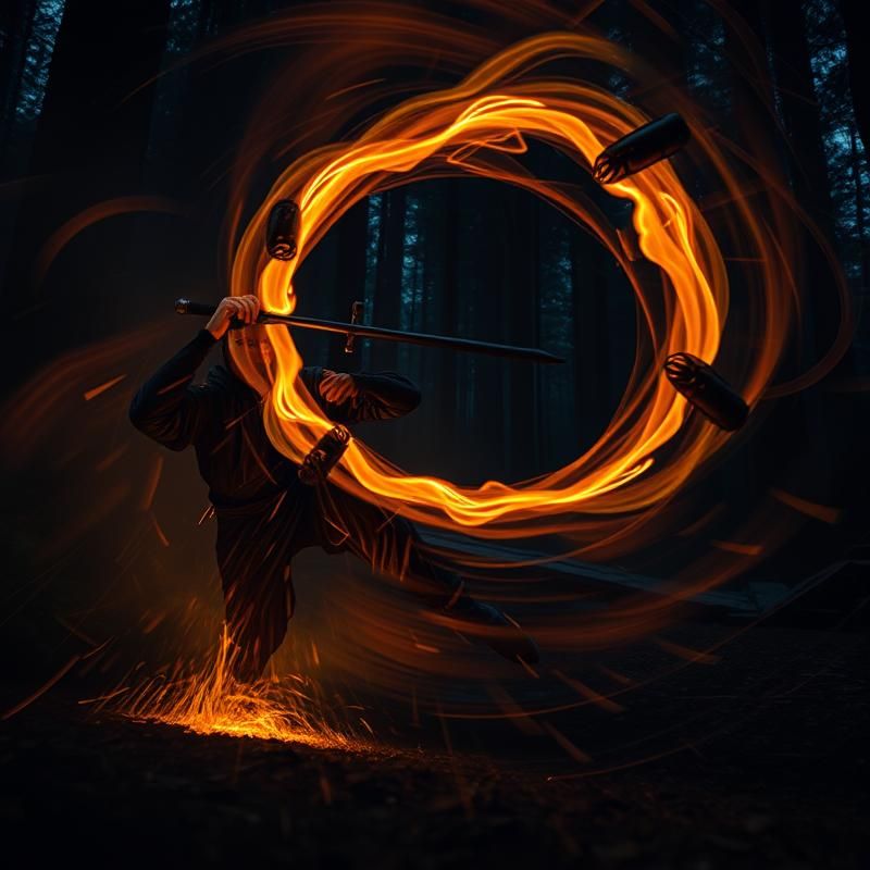 light painting style AI art