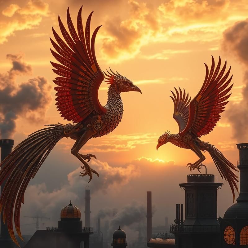 steampunk style AI art