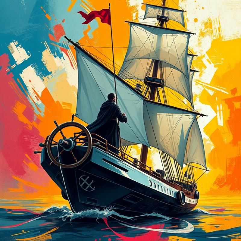 modernist style AI art