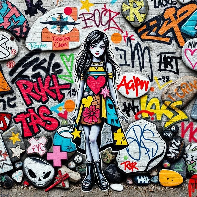 graffiti style AI art