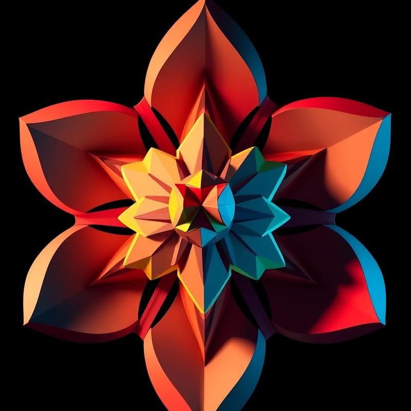geometric style AI art