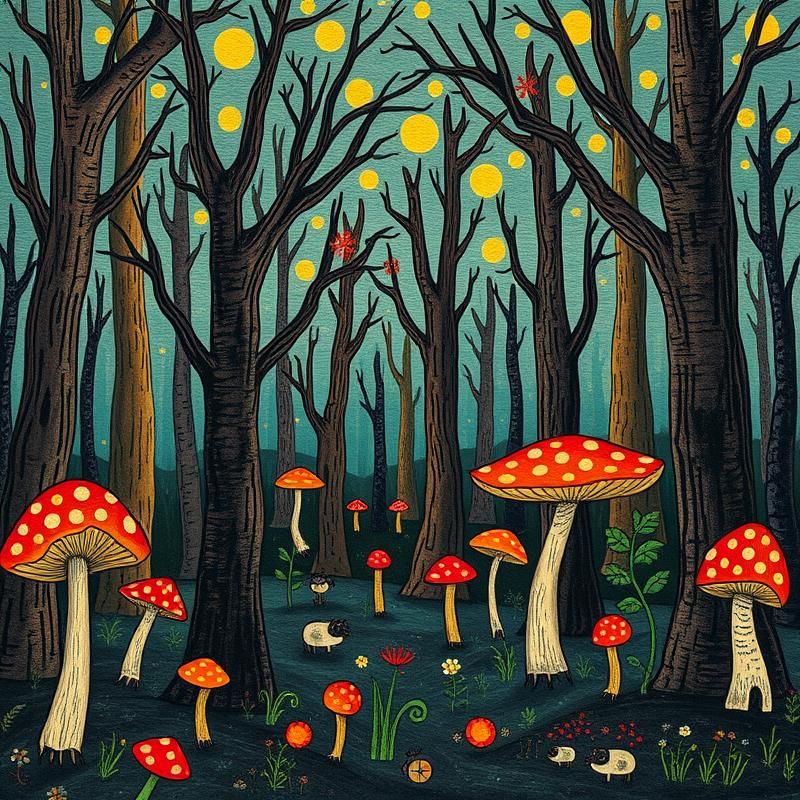 art brut style AI art