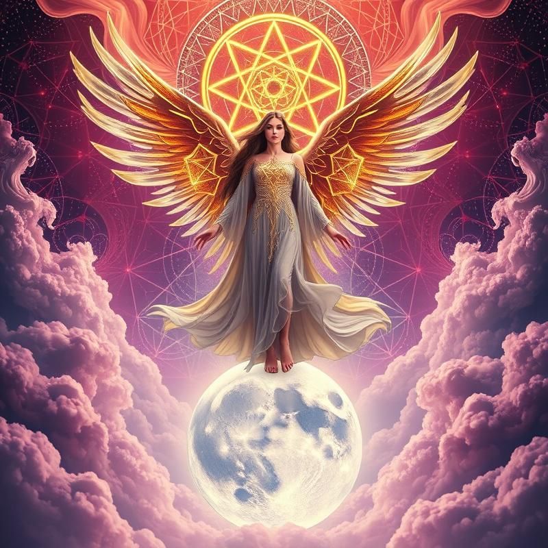 sacred geometry style AI art